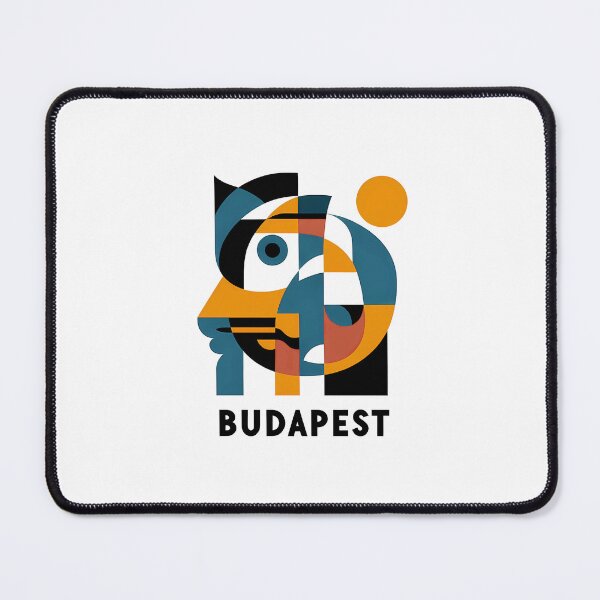 Item preview, Budapest, Hungary – Minimalist Cubic Art Design designed and sold by OzzFrequency.
