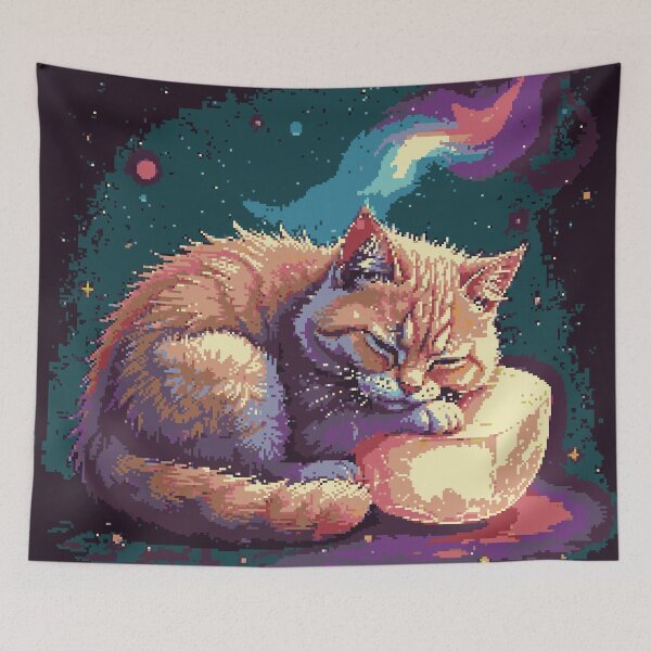 Item preview, Galaxy Gaze: The Persian Cat Dreamer designed and sold by NaturePixel.