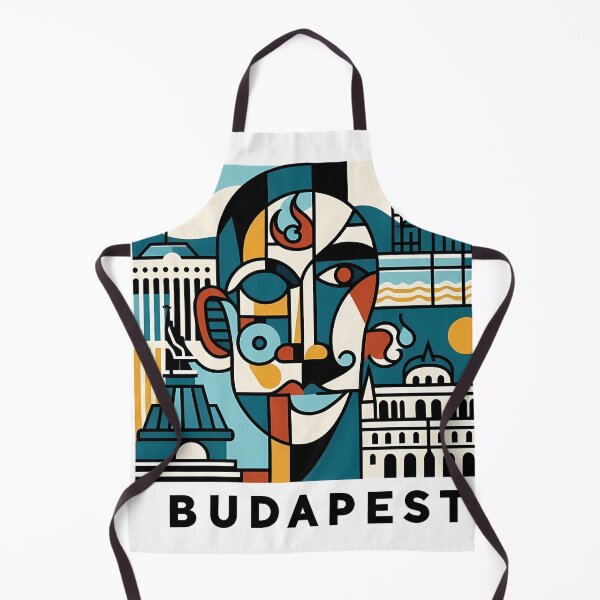 Item preview, Budapest, Hungary – Minimalist Cubic Art Design designed and sold by OzzFrequency.