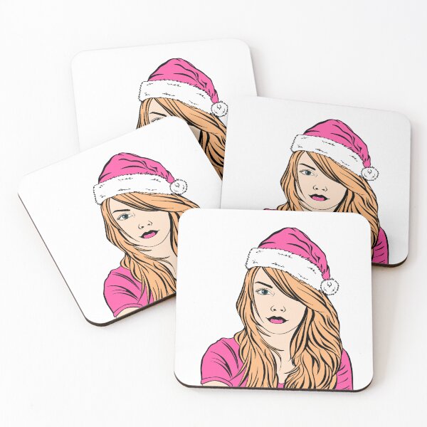 Item preview, Christmas girl in pink designed and sold by Maryart8.