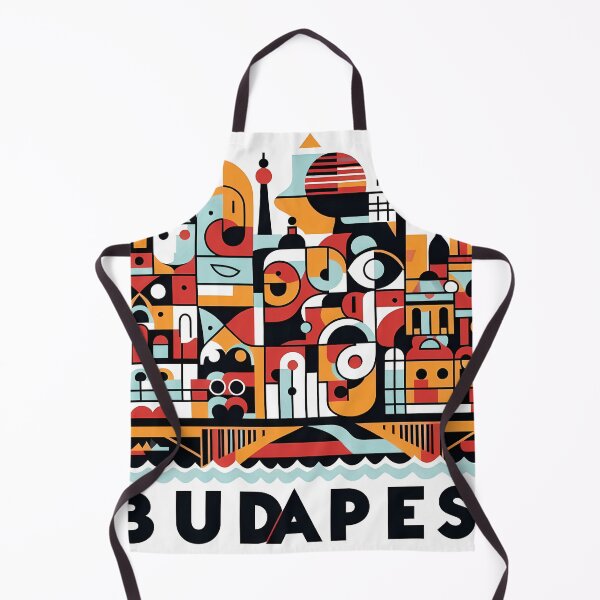 Item preview, Budapest, Hungary – Minimalist Cubic Art Design designed and sold by OzzFrequency.