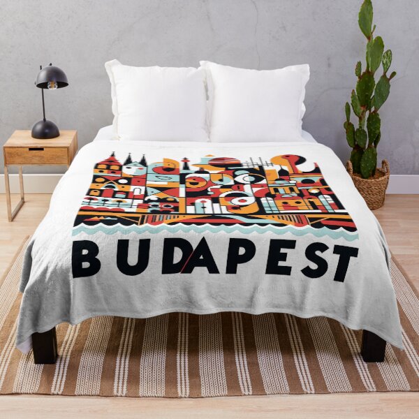 Item preview, Budapest, Hungary – Minimalist Cubic Art Design designed and sold by OzzFrequency.
