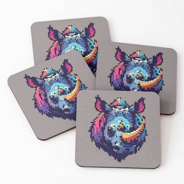 Item preview, Pixel Mighty Rhino designed and sold by NaturePixel.