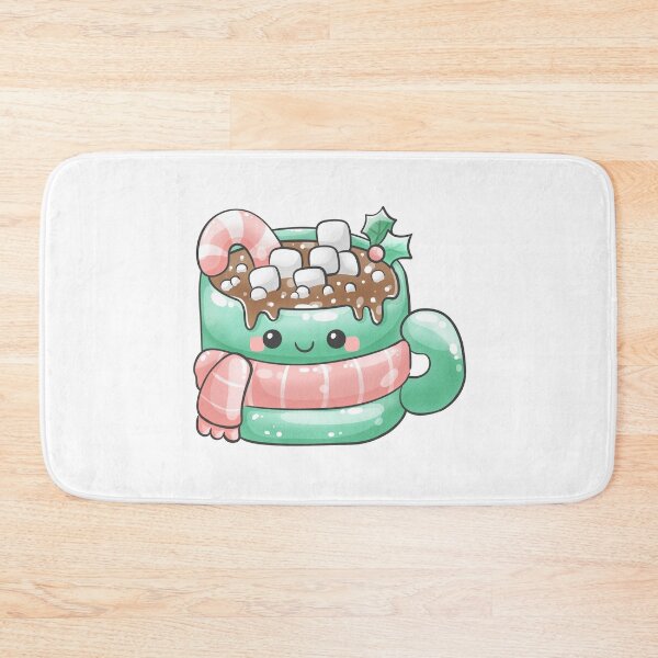 Item preview, Cute Christmas Hot Chocolate with Marshmallow Drink designed and sold by ArtOfPunii.