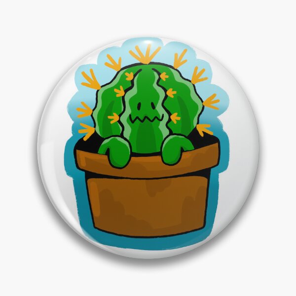 Item preview, Potted Round Cactus Guy designed and sold by NathanFost.