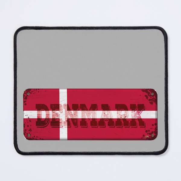 Item preview, DENMARK Flag Danish Flag Sticker T-Shirt 01 designed and sold by OuterShellUK.