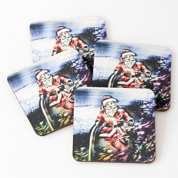 Item preview, Santa In a colorful Snow Sand Art designed and sold by sandexperiment.