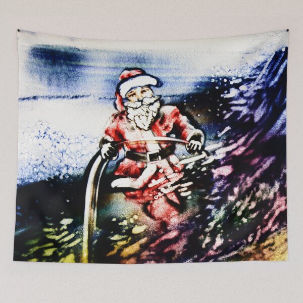 Item preview, Santa In a colorful Snow Sand Art designed and sold by sandexperiment.