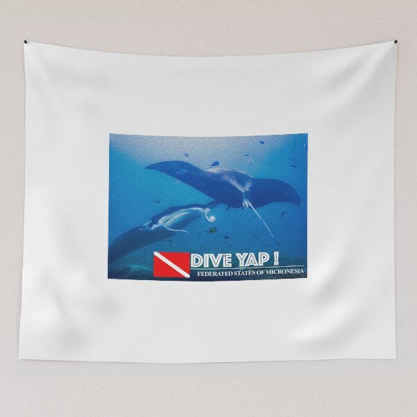 Item preview, Manta rays dancing on the coral reef stage designed and sold by tank200bar.