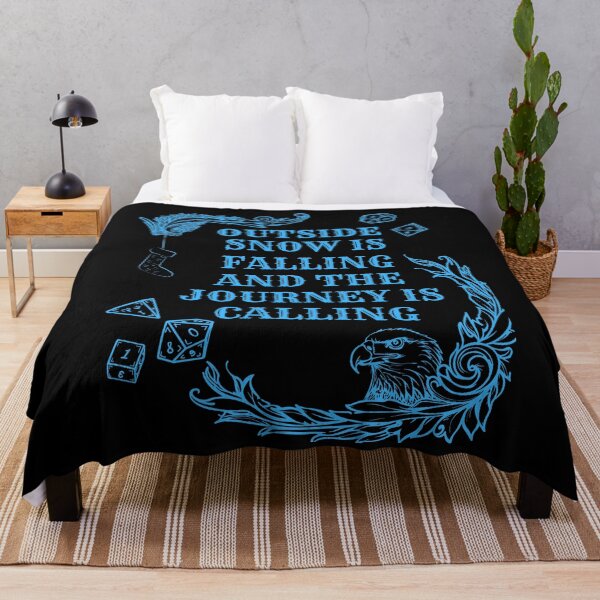 Item preview, Outside Snow is Falling And The Journey is Calling - funny gifts for rpg game lovers designed and sold by DarekShop.