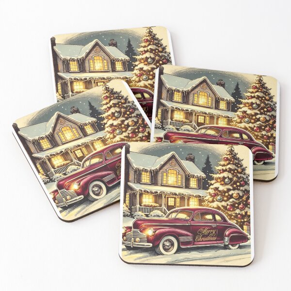 Item preview, Merry Christmas Charming Cottage Christmas Scene Card designed and sold by The Art of Kkatarynka.