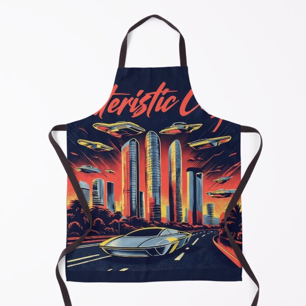 Item preview, Futuristic Cityscape Illustration With Vibrant Color Palette designed and sold by estampavibe.