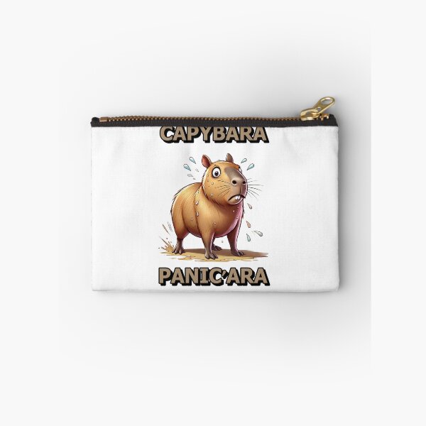 Item preview,  Chadcapy Panicked Capybara: A Semi-Realistic Cartoon Illustration designed and sold by UrbanCanvvas.
