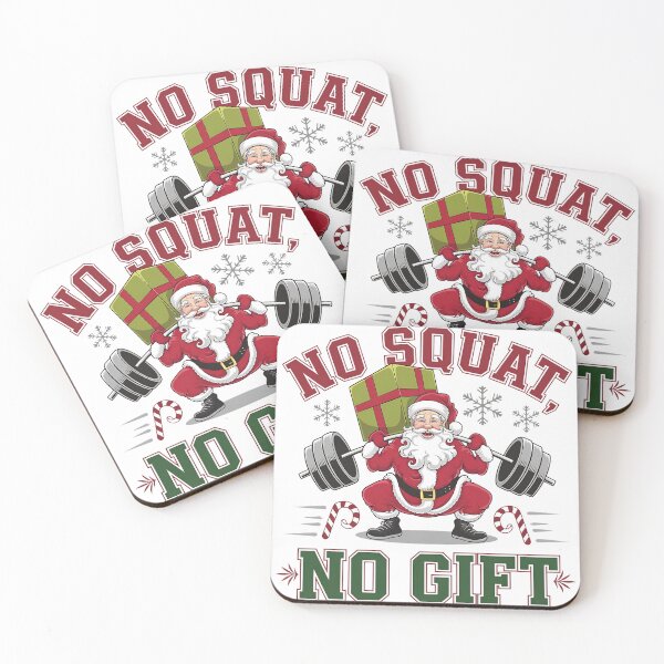 Item preview, Funny Fitness Santa Christmas Design - No Squat, No Gift  designed and sold by Bmd4Fitness.