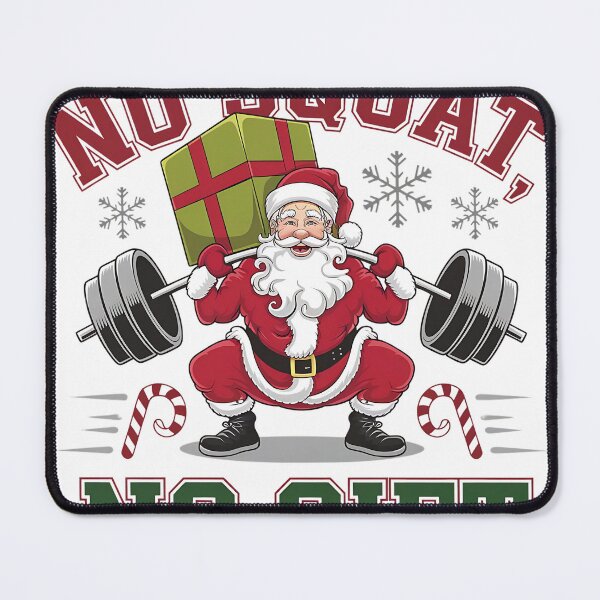 Item preview, Funny Fitness Santa Christmas Design - No Squat, No Gift designed and sold by Bmd4Fitness.