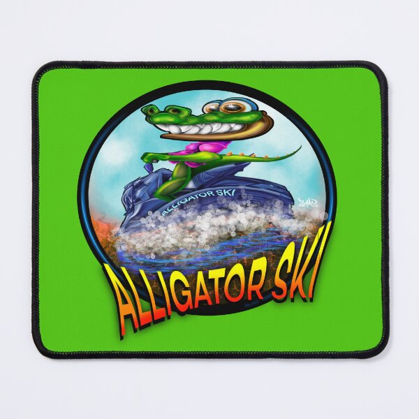 Item preview, Happy Alligator Jetski rider designed and sold by TwoMadCYA.