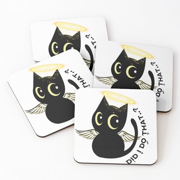 Item preview, Black Cat Innocence Did I Do That designed and sold by Shaielle.