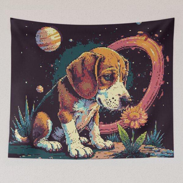 Item preview, Pixel Stellar Beagle Adventurer designed and sold by NaturePixel.