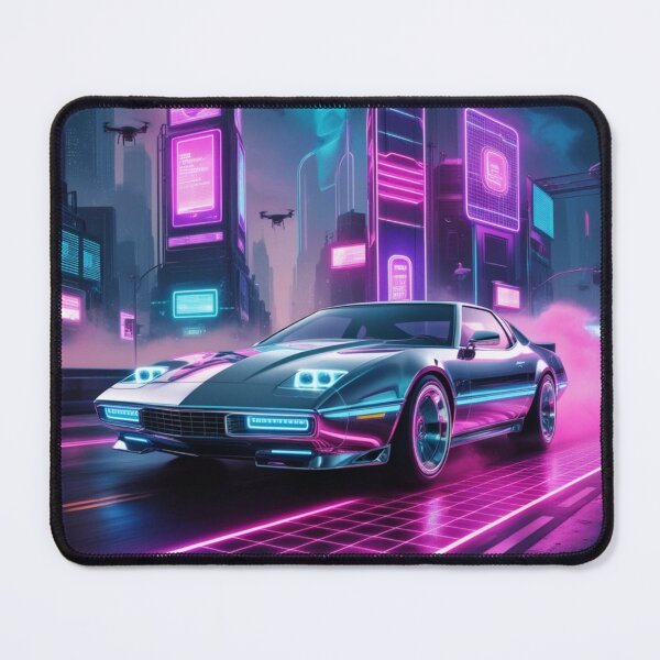 Artikelvorschau, Neon Night Rider: Cyberpunk-Verfolgungsjagd entworfen und verkauft von MrTrendyDesigns.