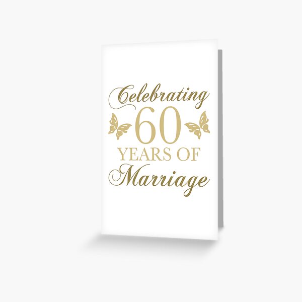 60th Anniversary Greeting Cards Redbubble