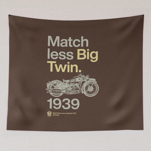 Item preview, Matchless Big Twin Performance Model 37/X 1939 - Helvetica designed and sold by IronFlyers.