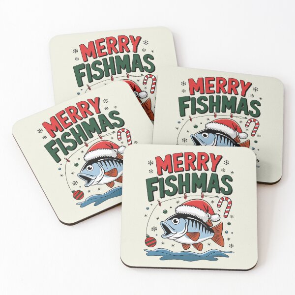 Item preview, Merry Fishmas Fishing Christmas designed and sold by DomTeesHaven.