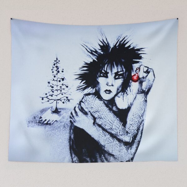 Item preview, Punk Teenage Christmas Art designed and sold by sandexperiment.