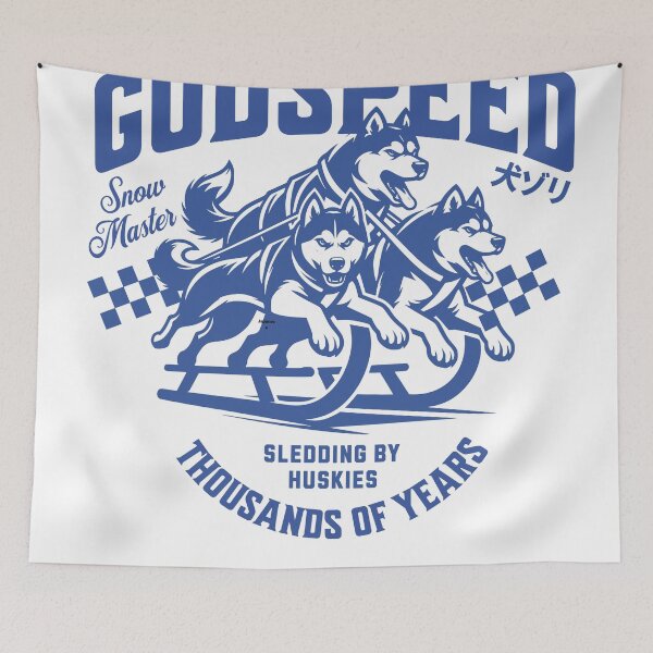 Item preview, Husky Sledding designed and sold by GreenKaiju studio.