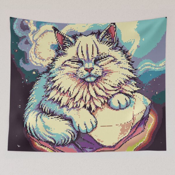 Item preview, Galaxy Gaze: The Persian Cat Dreamer designed and sold by NaturePixel.