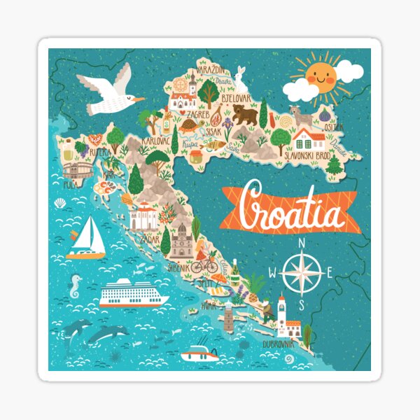 Adesivo Per Auto " Croazia " Stemma Sticker, Taglio Contorno (ca. 11x7 Cm - Foto 7