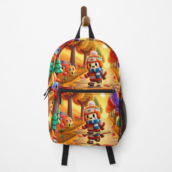 Item preview, Autumn-Themed Design Featuring A Brawl Stars Character In Winter Clothing Walking Through A Vibrant Fall Landscape - Original Concept Design designed and sold by HAYKA PRIME SHOP MARKET PLACE.