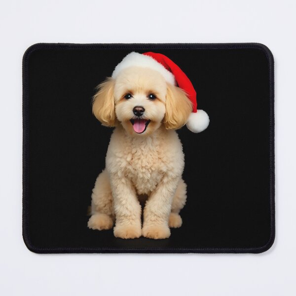 Item preview, Merry Christmas Poodle with Santa hat  designed and sold by Kaleddis.