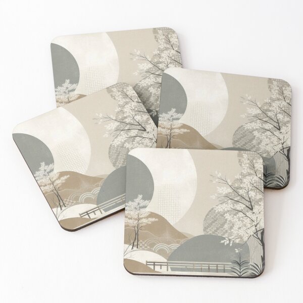 Item preview, Japandi: Nature-Inspired Minimalist Artwork designed and sold by mi33x.