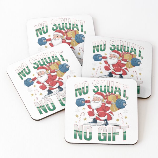 Item preview, Funny Fitness Santa Christmas Design - No Squat, No Gift  designed and sold by Bmd4Fitness.