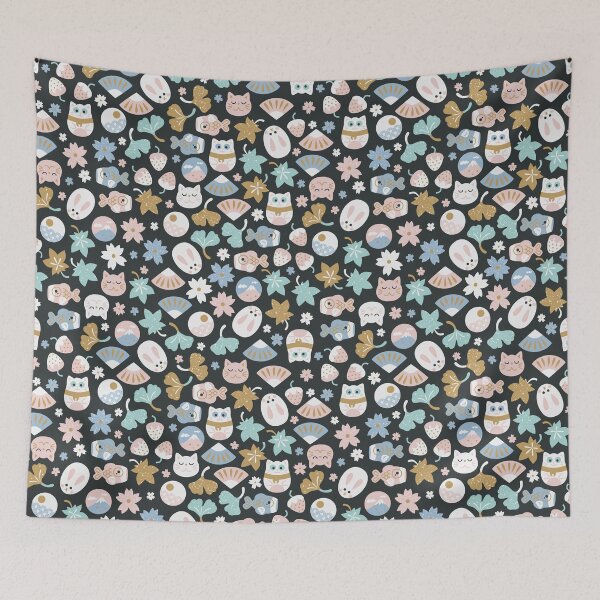 Item preview, Delicious Ditsy Wagashi designed and sold by cathyvandelaak.