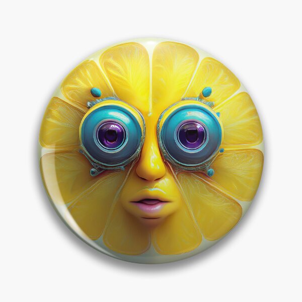 Item preview, Lemon Face | Fruits Patterns | Fruit Creatures Collection designed and sold by monkeybusiness.pt.