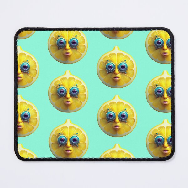 Item preview, Lemon Face | Fruits Patterns | Fruit Creatures Collection designed and sold by monkeybusiness.pt.
