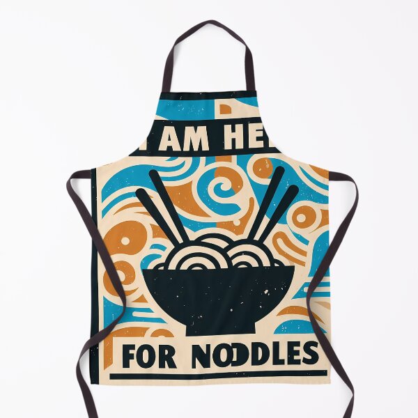 Item preview, I Am Here for Noodles – Minimalist Cubic Art Design designed and sold by OzzFrequency.