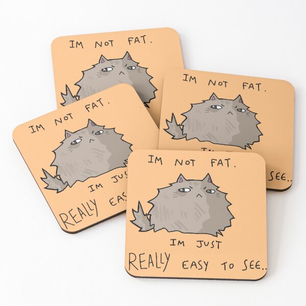 Item preview, I’m not fat cat designed and sold by ElsieCreates.