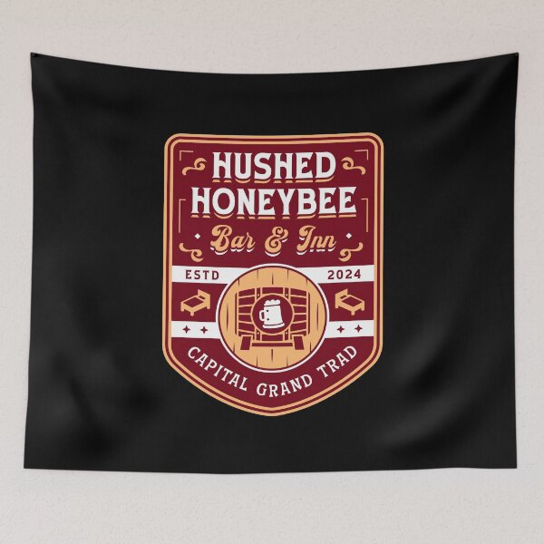 Item preview, Hushed Honeybee Inn Emblem designed and sold by Lagelantee.