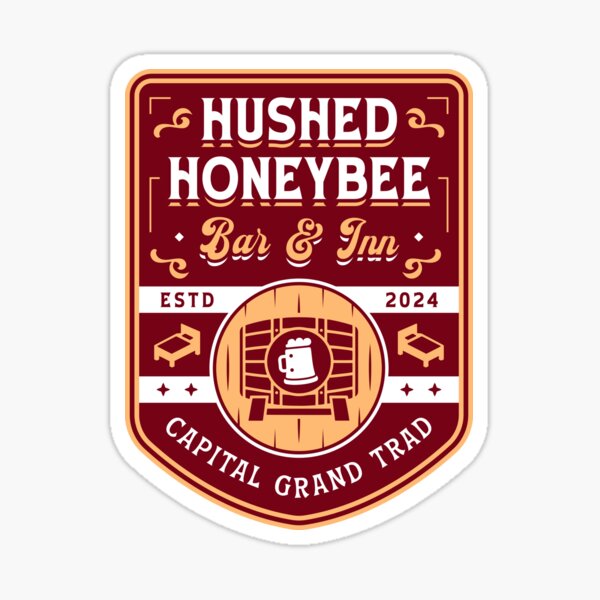 Item preview, Hushed Honeybee Inn Emblem designed and sold by Lagelantee.