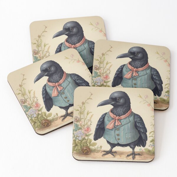Item preview,  Beatrix Potter Style cute Crow Jakub Caw beautiful vintage illustration art designed and sold by Vintage Designs +.
