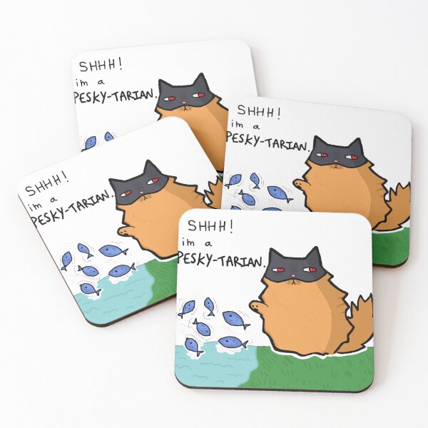 Item preview, I’m a pesky-tarian cat designed and sold by ElsieCreates.