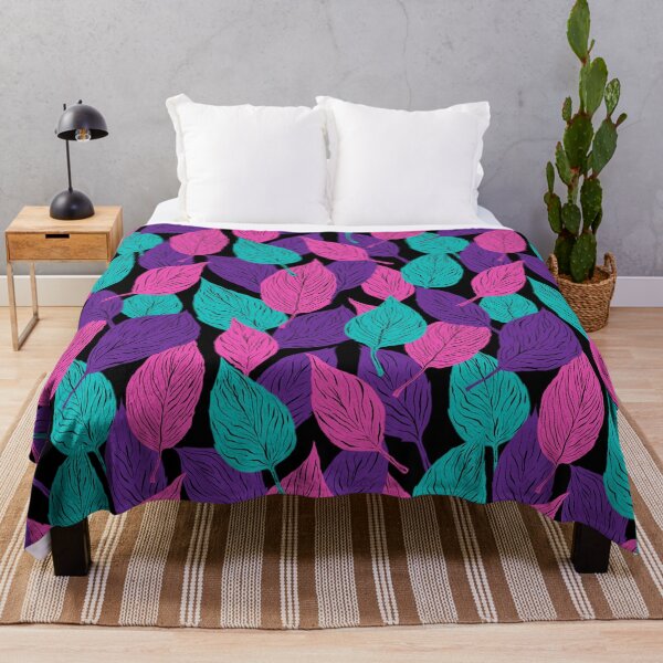 Item preview, Abstract colorful leaves designed and sold by drawn-by-nature.