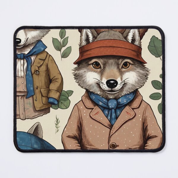 Item preview, Beatrix Potter Style cute Wilbur Wolf vintage illustration art designed and sold by Vintage Designs +.