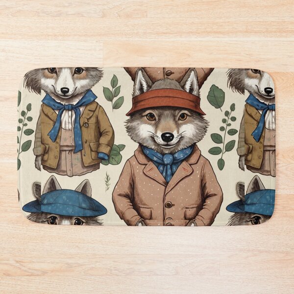 Item preview, Beatrix Potter Style cute Wilbur Wolf  vintage illustration art designed and sold by Vintage Designs +.