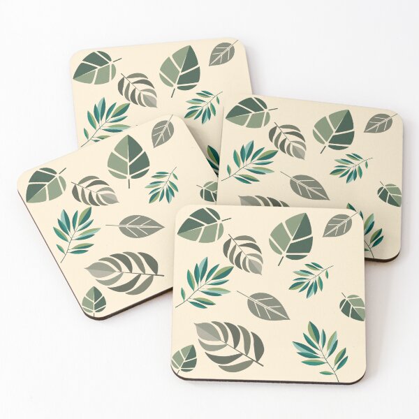 Item preview, Botanics, repeat leaf pattern designed and sold by Shoot-The-Moon.