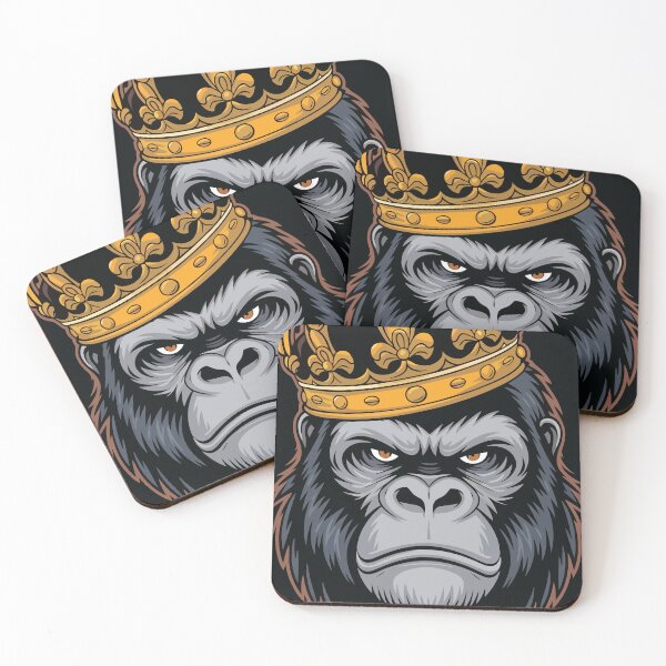 Item preview, Majestic King Gorilla – The Embodiment of Power and Royalty designed and sold by Apex-Ape.