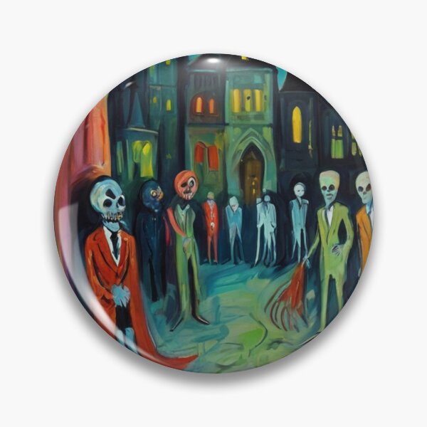 Artikelvorschau, In die Halloween Horror Krypta bei Nacht Vintage expressionistische Kunst entworfen und verkauft von Vintage Designs +.