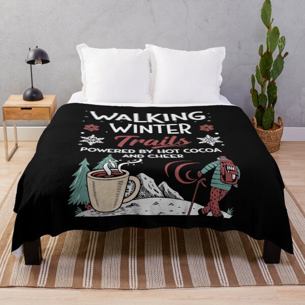 Item preview, Walking Winter Trails Powered By Hot Cocoa designed and sold by tmerchtrends.